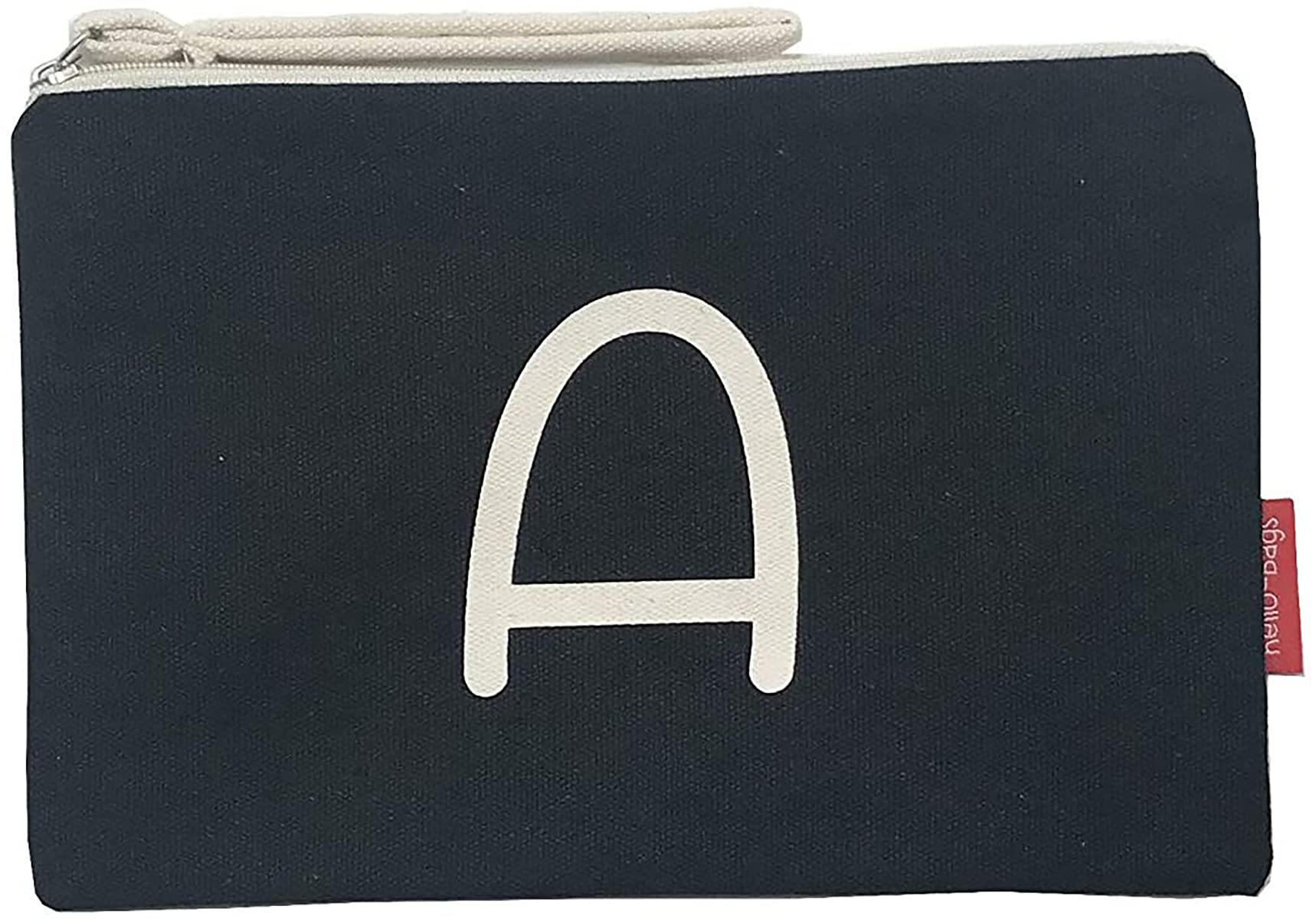 hello-bags. Makeup Bag/Wristlet Handbag. Exterior: 100% Cotton. Includes zipper and lining. Packed in a gift kraft envelope. Model: “A”. Color: Black. Measurements: 23 * 15,5 cm.