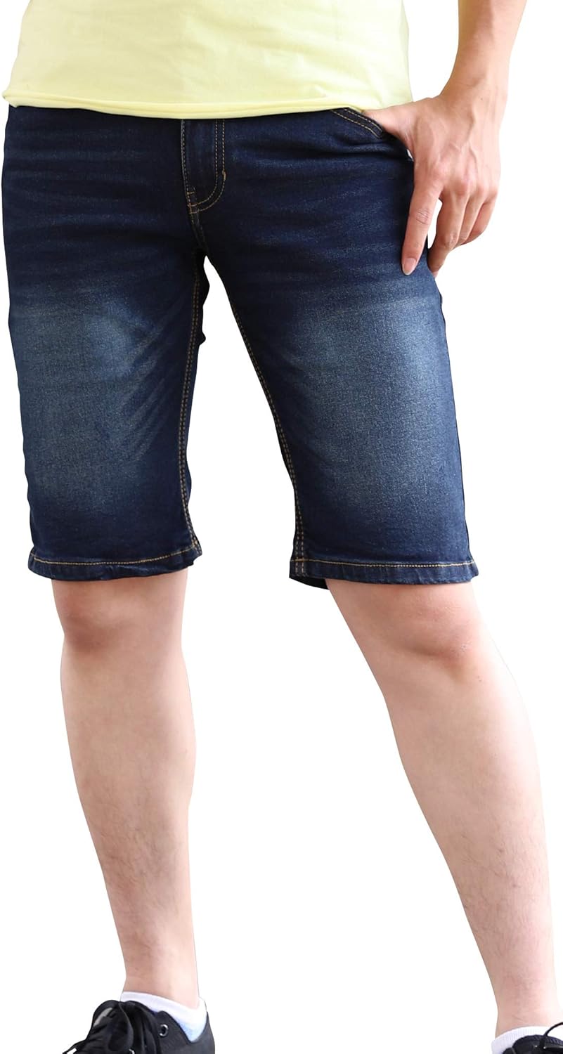ミックスリミテッド ハーフパンツ メンズ デニム スポーツ ひざ下 短パン ショートパンツ ストレッチ ショートパンツ 通販 Amazon