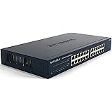 NETGEAR JGS524NA 24-Port Gigabit Ethernet Rackmount Network Switch | Lifetime Next Business Day Replacement | Sturdy Metal | Desktop | Plug-and-Play | Unmanaged