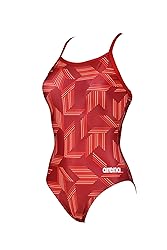 ARENA Girls' Swimsuit Puzzled Team Print MaxLife