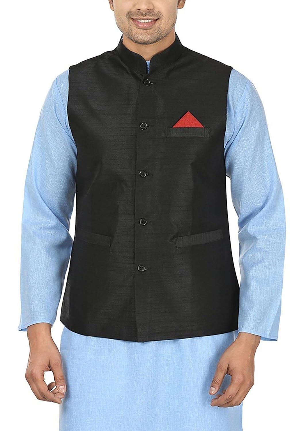 royal men's silk blend ethnic nehru jacket