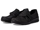 BZees Womens Glimmer Slip-On Black Shimmer 9.5 M