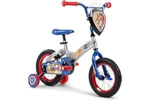 Huffy Paw Patrol Kids' Bikes, Sizes 12/16 Inch, Beginner Rider, Multiple Designs and Color Options Available, Removable Training Wheels Included, Fun Paw Patrol Graphics