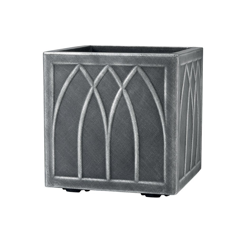 Stewart 5121031 32 cm Square Versailles Planter - Pewter