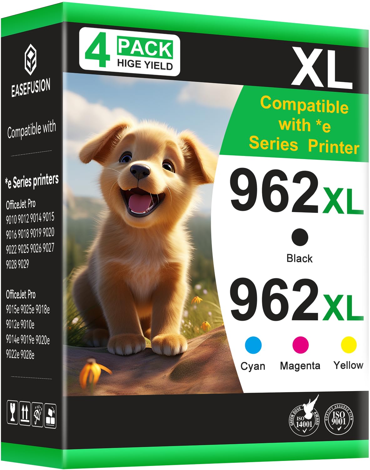 Photo 1 of 962XL Ink Cartridges Combo Pack Replacement Compatible for HP Ink 962 XL HP962XL HP962 Works with HP OfficeJet Pro 9010e 9012e 9014e 9015e 9018e 9019e 9020e 9022e 9025e 9028e Printers