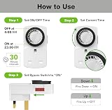 HBN 24 Hour Plug-in Compact Timer Switch 3 Pack 13A 2900W Energy Saver view 5