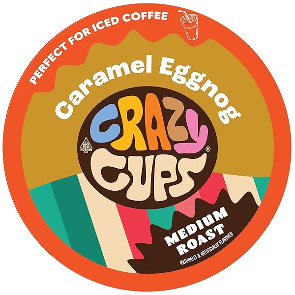 CRAZY CUPS EGGNOG FLAVORED COFFEE PODS, LIMITED TIME...