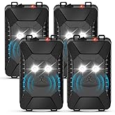 2026 Rodent Repellent for Car Engines Mouse Repellent Ultrasonic Control for Rat Mice Squirrels Pest Battery Operated Electronic Rat Deterrent for Car Attic Barn Garage Indoor Outdoor,4 Pack