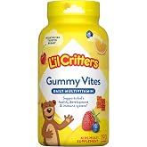 Lil Critters Gummy Vites Kids Multivitamin | 190 Gummies | with Vitamins A, B, C, D, E | Yummy Fruit Flavors | Gluten and Dairy Free Children's Daily Supplement