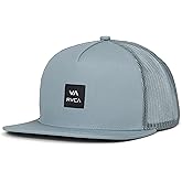 RVCA Men's Trucker Hat, Structured Hat with Stretch Mesh Back, Adjustable Snapback Closure