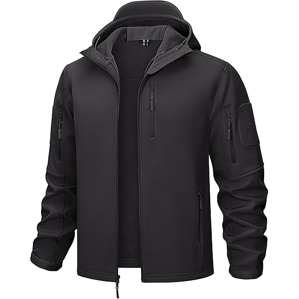MFH Men's High Defence Softshell Jacket Black Size XL at Amazon