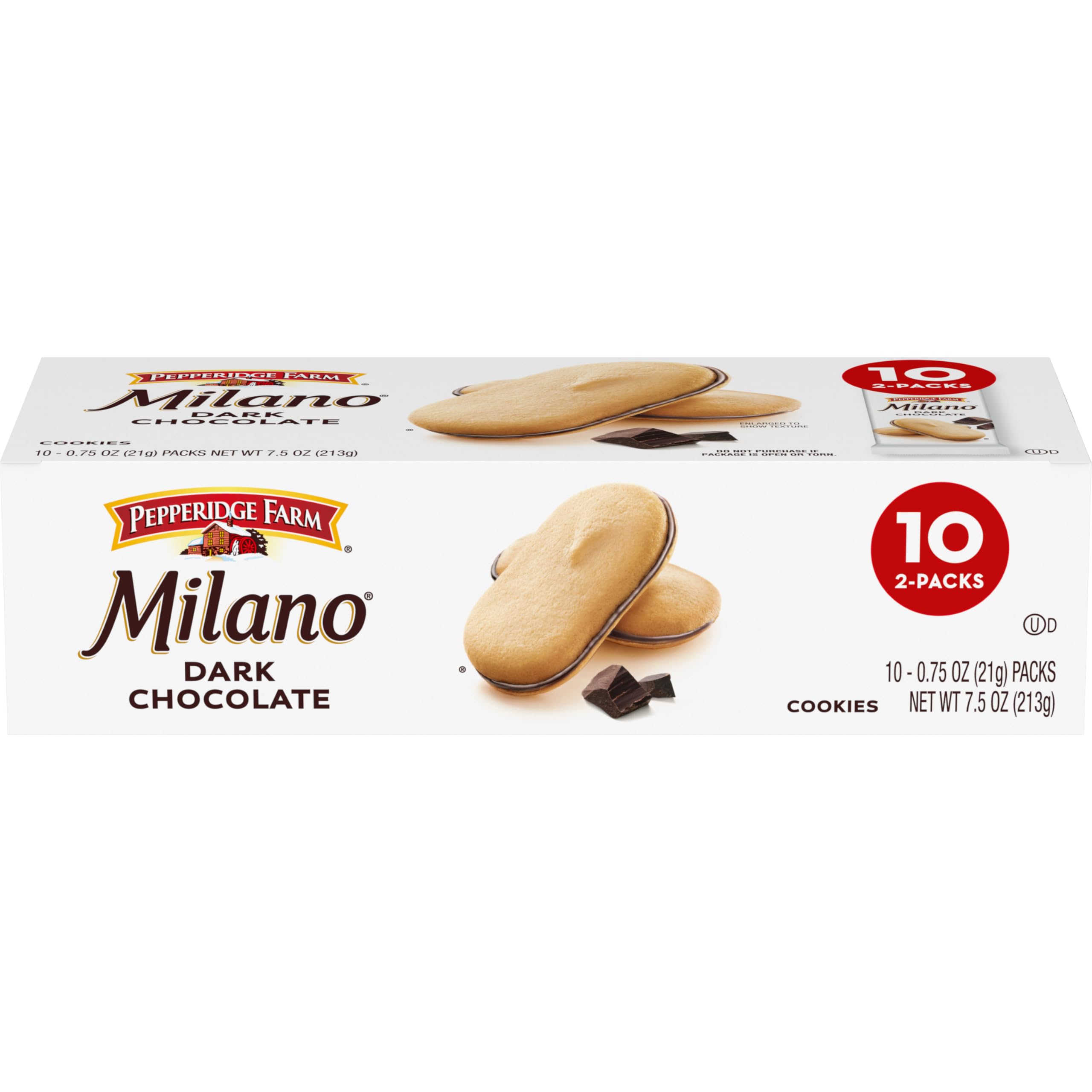 Pepperidge Farm Milano Cookies, Dark Chocolate, 10