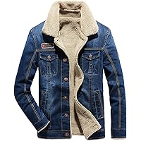 mens insulated denim jacket