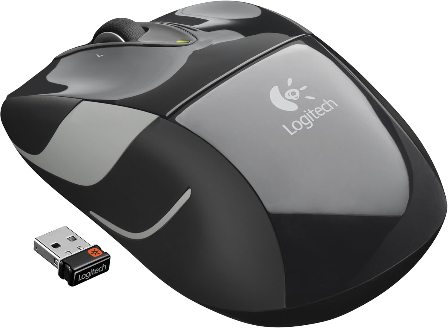 Logitech M525 Wireless Mouse – Long 3 Year Battery Life, Ergonomic Shape for Right or Left Hand Use, Micro-Precision Scroll Wheel, and USB Unifying Receiver for Computers and Laptops, Black/Gray: Electronics