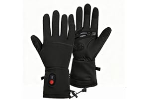 ariarly Touchscreen Heated Gloves Rechargeable Heated Glove Liners for Skiing, Hiking, Cycling, Thin, Flexible Fit with Touch