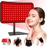 Red Light Therapy for Face Body, 2-in-1 Red Light Panel Device with Belt, 660nm & 850nm Near Infrared Light Therapy Lamp with Remote Control, 5 Adjustable Brightness & Timer, Valentine Gifts for Women