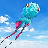 43ft Large Kites for Adults,3D Goldfish Frameless Soft Umbrella Giant Flying Kites,Easy to Fly with 330Ft Kite String in Beach and Amusement Parks-Ages 12+