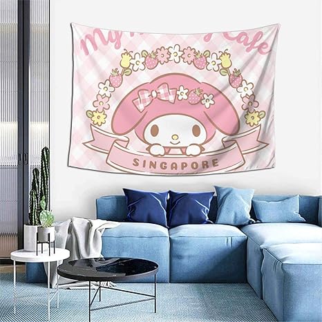 Amazon Co Jp マイメロディ タペストリー ファブリック装飾用品アートプリント 壁掛け 布 インテリア ポスター 背景布 個性ギフト 壁飾り 布製 ホーム装飾 室内装飾 写真撮影背景 部屋や窓の飾り 大判 欧米風 人気 おしゃれ かわいい シンプル 多機能 モダン リビング