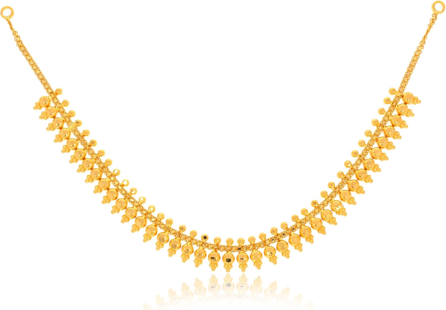 Buy Senco Gold & Diamonds Modish N Sleek Gold Necklace at Amazon.in