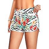 Tempt Me Women Swim Shorts with Pockets - Beach Boardshorts Drawstring Swim Trunks Bathing Suit Bottoms 2025
