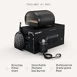 Gozney Roccbox Outdoor Pizza Oven Black Portable Gas & Wood Fired view 7