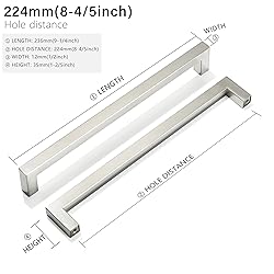 Redunest Cabinet Pulls Brushed Nickel Cabinet