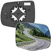 LOIYLLEN Passenger Side Mirror Replacement for Honda Pilot 2016-2022, Ridgeline 2017-2024, Passport 2019-2024 - Right Side Mirror Glass, Power Heated Rear View Mirrors Glass