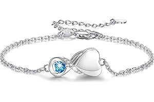 SOLOLIKE Infinity Cremation Jewelry Bracelet for Ashes for Women: S925 Sterling Silver Rose Gold Abalone Shell Urn Bracelets for Human Ashes - Memorial Jewelry Gifts for A Loss of Loved Ones