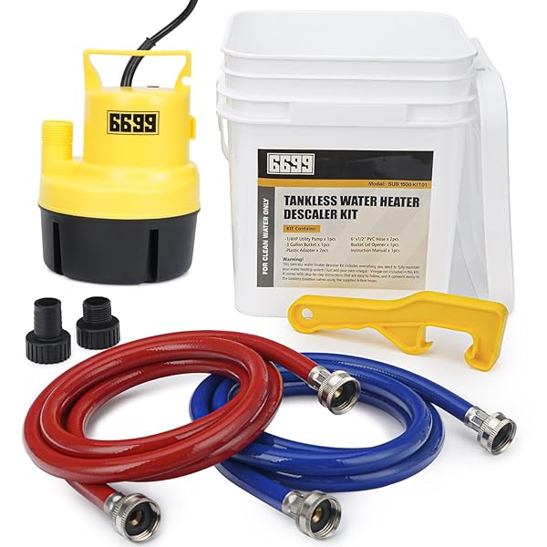 6699 TANKLESS WATER HEATER FLUSHING KIT INCLUDES 1/4HP...
