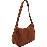 Fashion Corduroy Underarm Bag Casual Women Tote Shoulder Bag Clutch Purse Travel Handbag