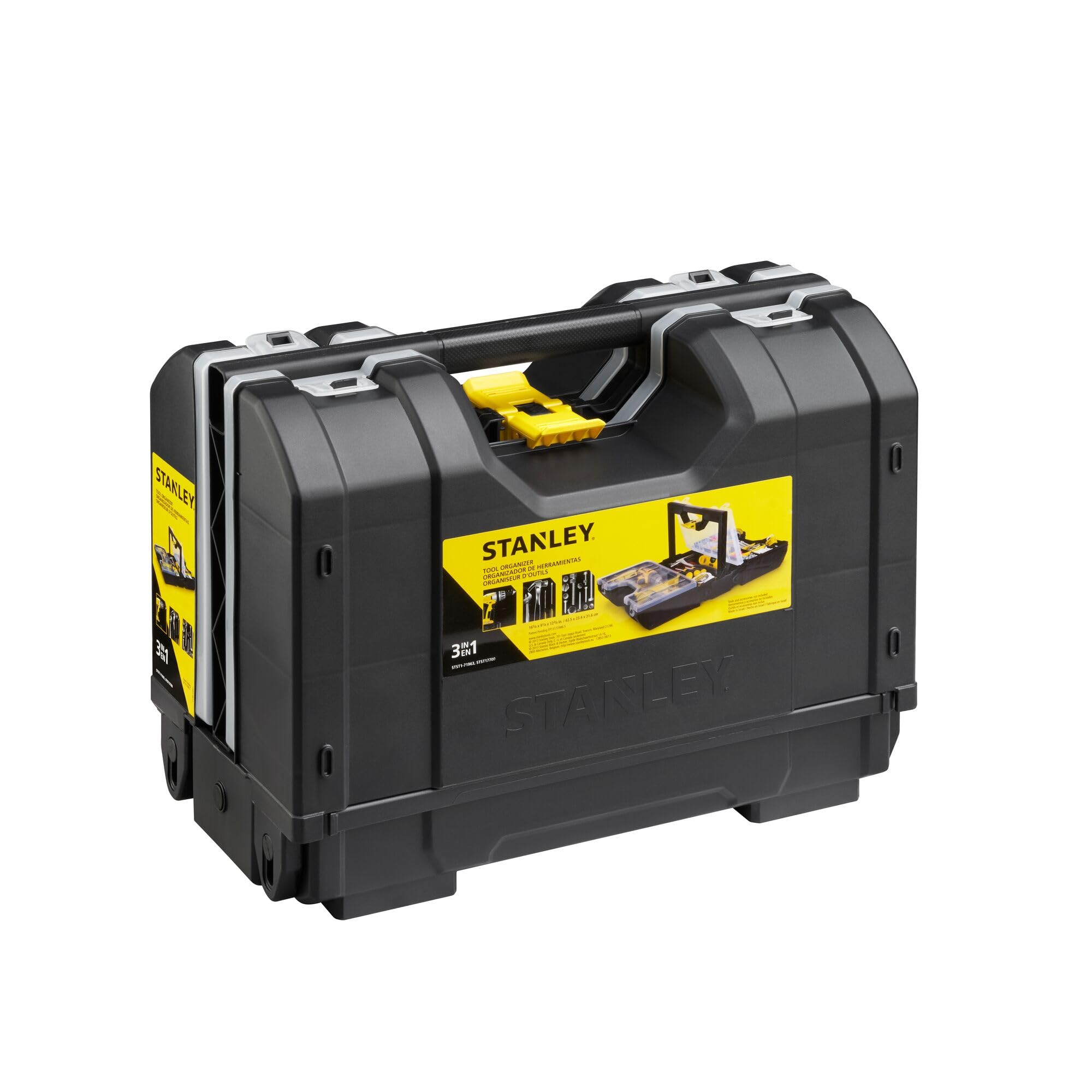 Stanley STST1-71963 3-In-1 Tool Organiser - Black/Yellow