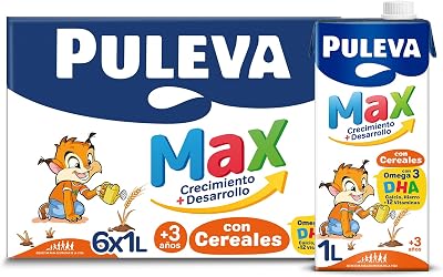 Max Leche de Crecimiento y Desarrollo con Cereales - Pack 6 x 1Lt