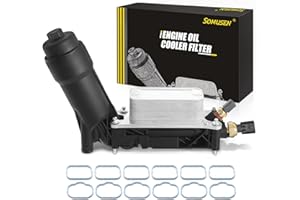SOMUSEN Engine Oil Filter Housing with Oil Cooler Sensors Gaskets Adapter Kit Compatible with 2011-2013 Chrysler 200 300 Town & Country, Dodge Charger, Jeep Wrangler, Ram 1500 V6 3.6L Replace# 5184294AE