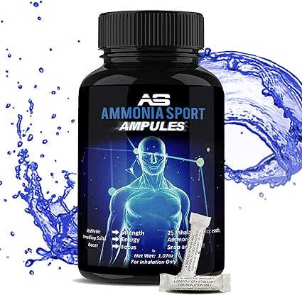 Ammoniasport Athletic Smelling Salts Ampules 25 Ammonia Inhalant Smelling Salts Powerlifting Smelling Salts Ammonia Alert Salt Caps Pre Workout Tablets Jetlag Pills Ammonia Alert Amazon Ca Sports Outdoors