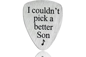 YEEQIN I Couldn’t Pick A Better Son Guitar Pick Jewelry Gift for Son From Mom Dad Musician Gifts