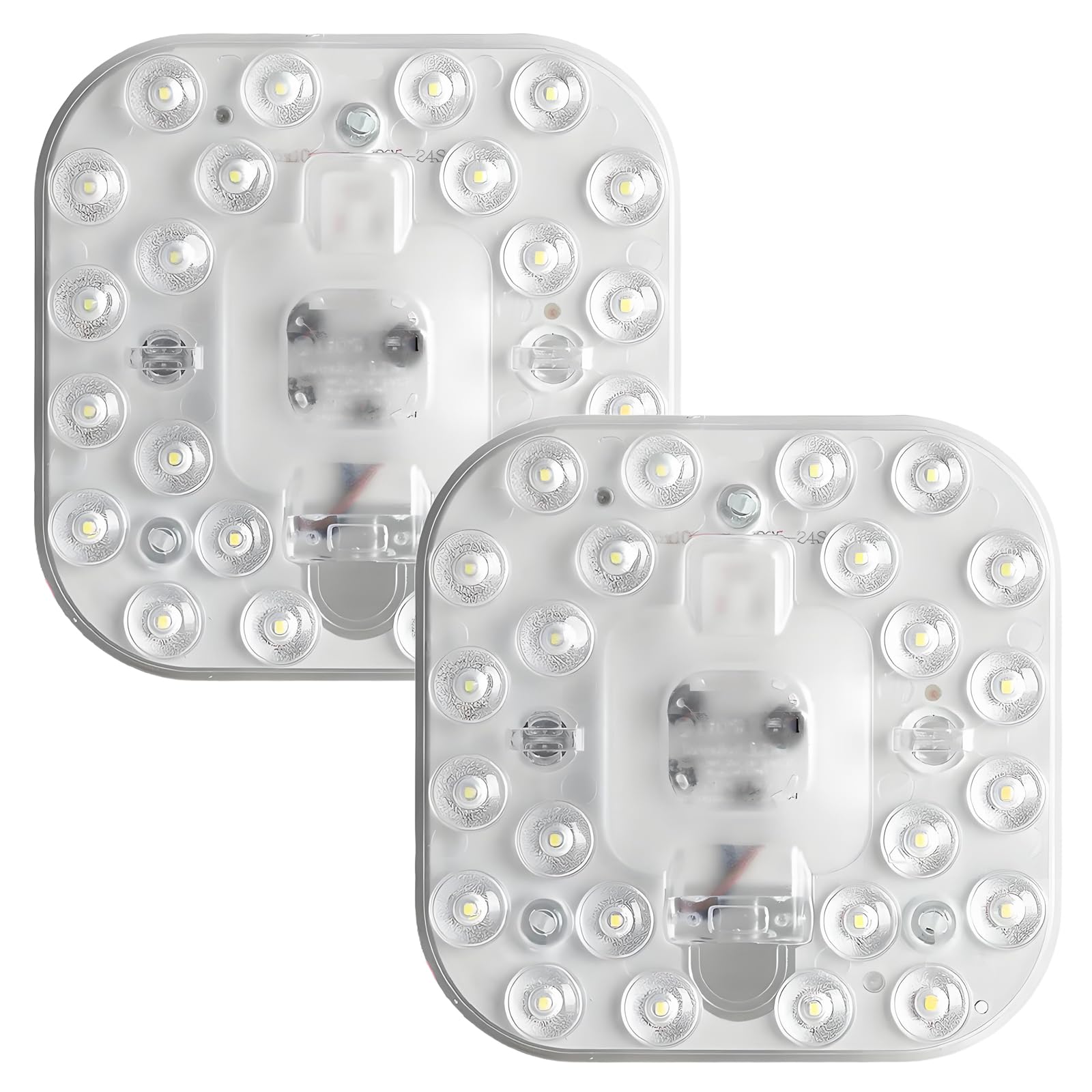 WULUN 2 Pack LED Module, Ceiling Conversion Kit with Magnet, LED Panel, AC 165-265V, 4.3 Inch, 12 Watt, 1100 Lumen, 6500K Cool White, Non-dimmable