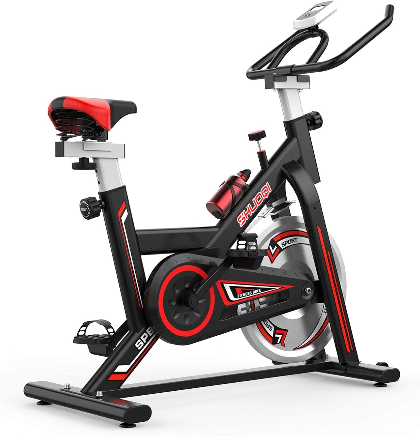 SHUOQI Bicicleta estáticas para Fitness, Bici de Spinning, Calidad