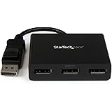 StarTech.com DisplayPort to DisplayPort Multi Monitor Splitter - 3-Port MST Hub - DP 1.2 to 3x DP MST Hub