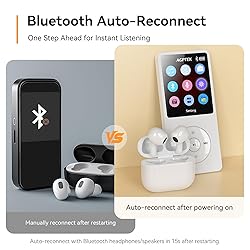 AGPTEK A02 MP3 Player with Bluetooth 5.3, 1.8 inch