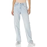 Aeropostale Womens Juniors Highest Rise Relaxed Fit Jean, Light Wash, 4 Regular