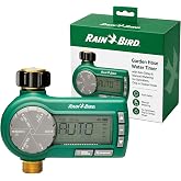 Rain Bird 1ZEHTMRP Professional Irrigation Controller, Green | Garden Hose Water Timer with Rain Delay &amp; Manual Watering for Sprinklers, Drip or Soaker Hoses with 7-Day Digital Programming
