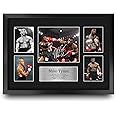 HWC Trading Mike Tyson 16 x 12 inch (A3) Printed Gifts Signed Autograph Picture for Boxing Memorabilia Fans - 16" x 12" Framed