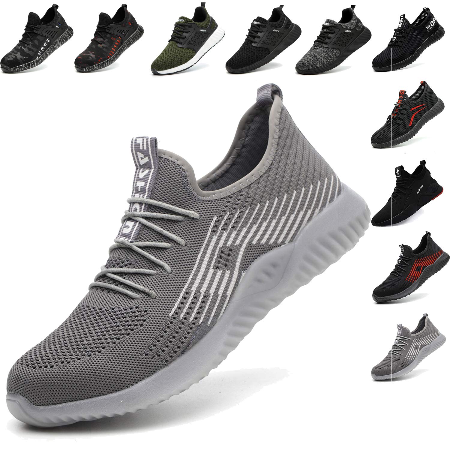 SUADEX Indestructible Shoes Work Safety Shoes for Men Womens, Steel Toe