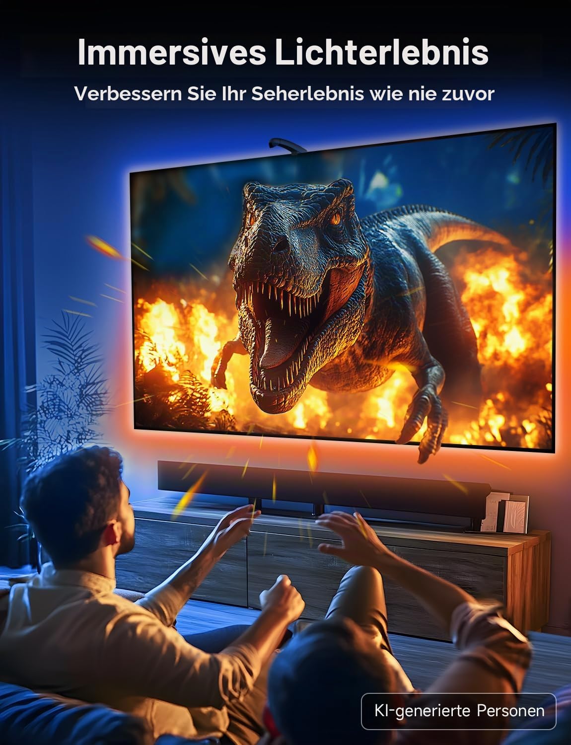 TV LED Hintergrundbeleuchtung, 4,5 M für 55-65 Zoll TVs und PC-Monitore 4