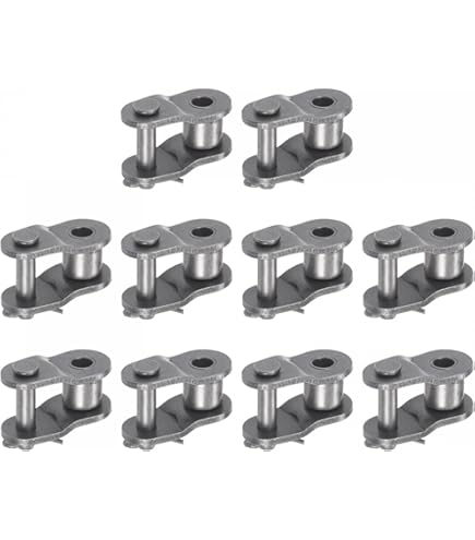 Uxcell 5Pack Chain Connector Link Roller, 1/2" Pitch Carbon Steel Split Links For 08b Chain