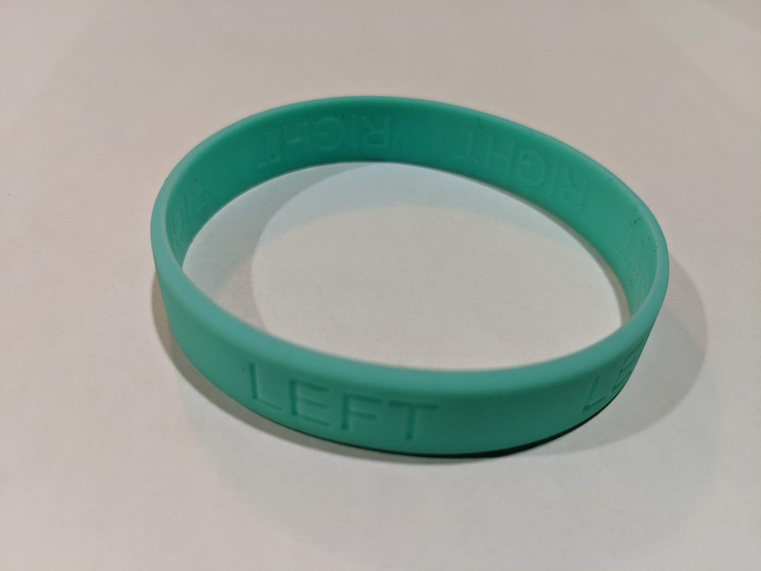 Which Side? Silicone Breastfeeding Reminder Bracelet (Light Green)