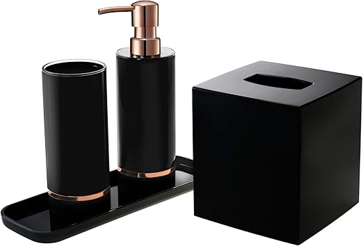 Badezimmer Accessoires Set Schwarz - die besten Schongarer 2020