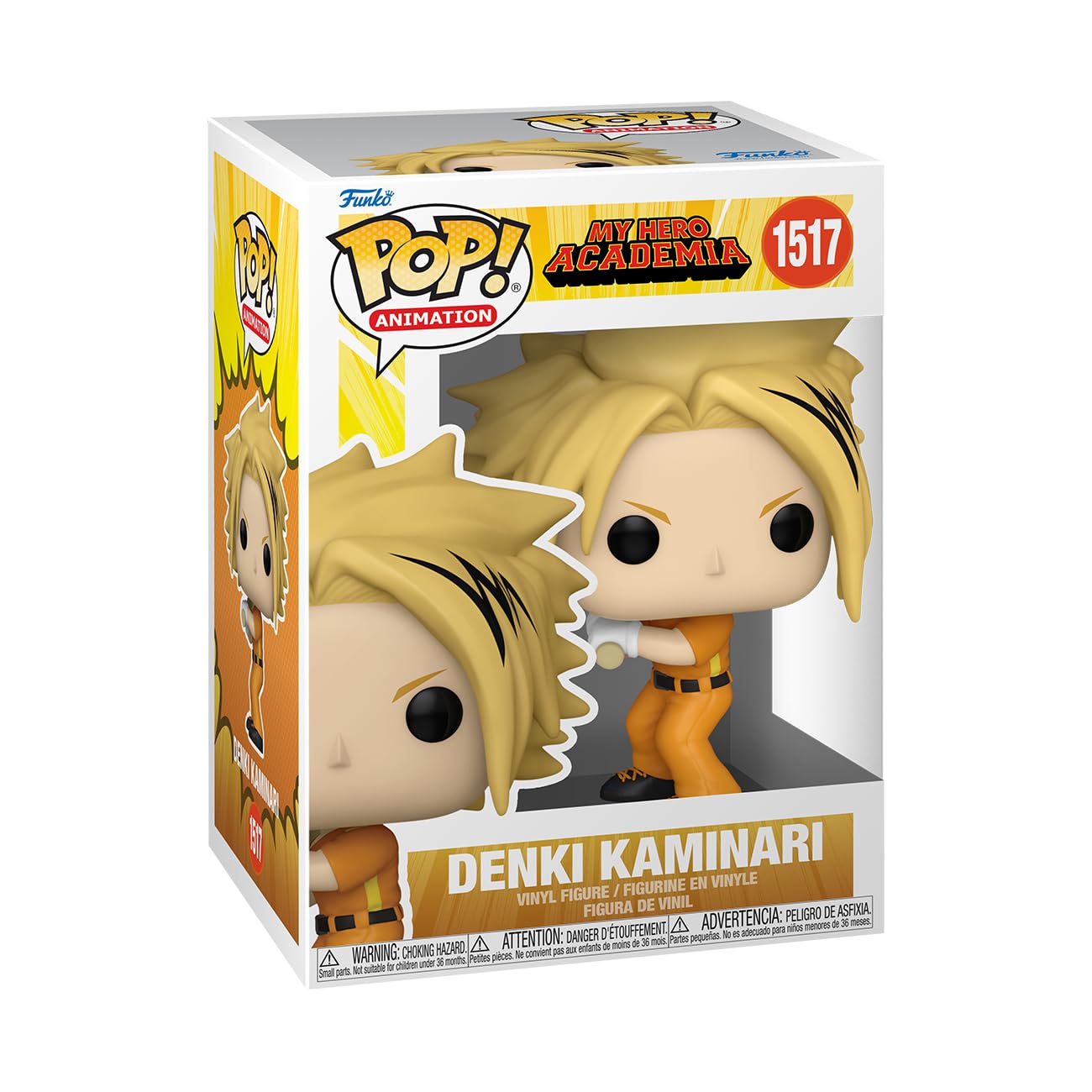 Funko Pop! Animation: My Hero Academia (MHA) - (MHA) - Hero League Baseball - Denki Kaminari - Collectable Vinyl Figure - Gift Idea - Official Merchandise - Toys for Kids & Adults - Anime Fans