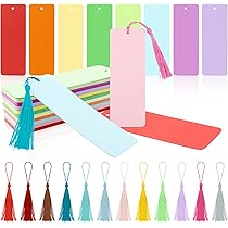 150-Piece Blank White Bookmarks - Cardstock Kraft Paper Tags With Holes For DIY Crafts