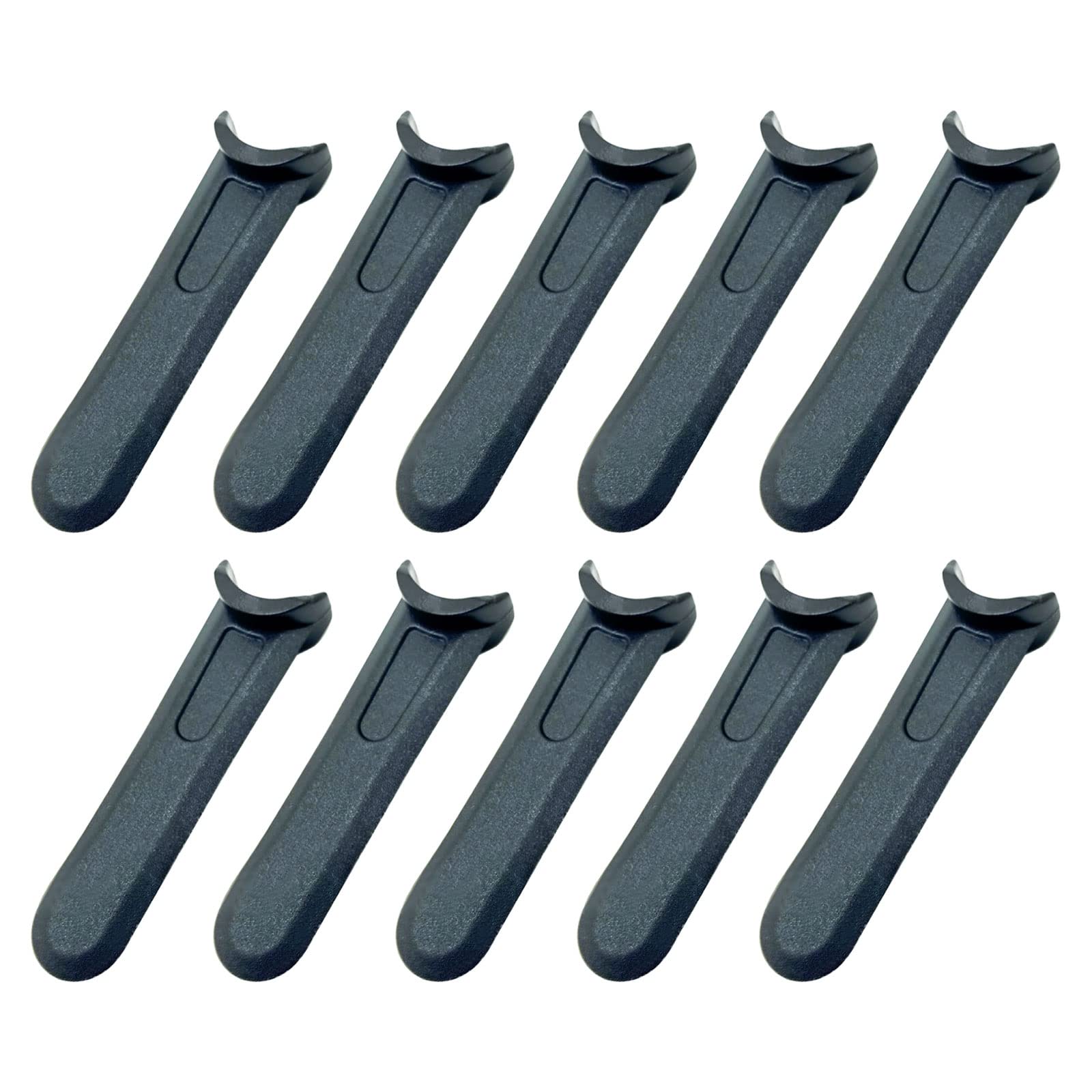 hifrom 100Pcs Lawnmower Plastic Cutting Blades, Replacement Lawnmower Blades, Mower Blade Without Holes, Black